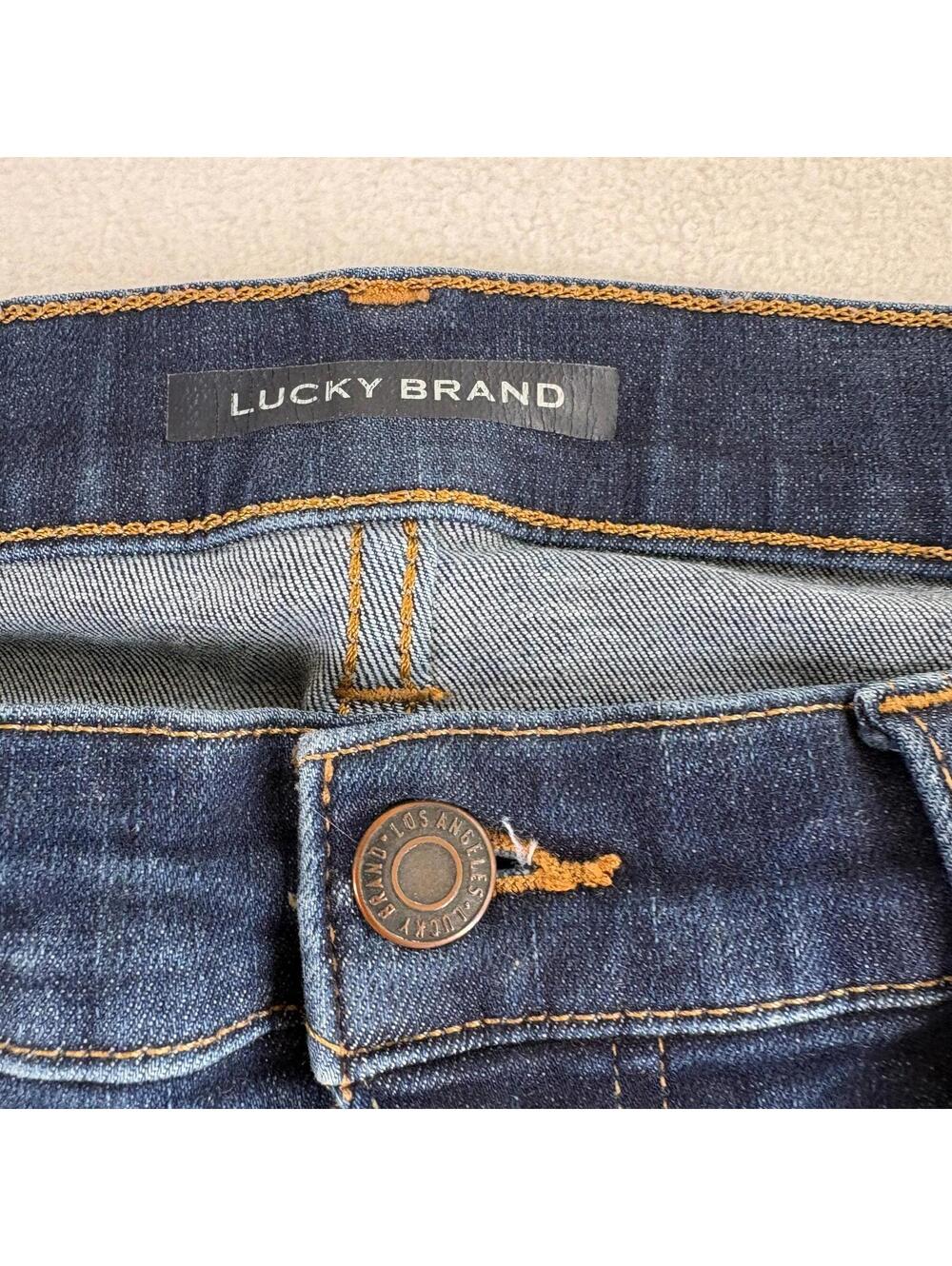 Lucky Brand Uni Fit Skinny Jeans 27x29 Dark Wash Stretch Denim Womens - Picture 5 of 10